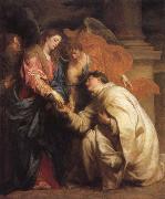Anthony Van Dyck The mystic marriage of the Blessed Hermann Foseph with Mary oil painting artist